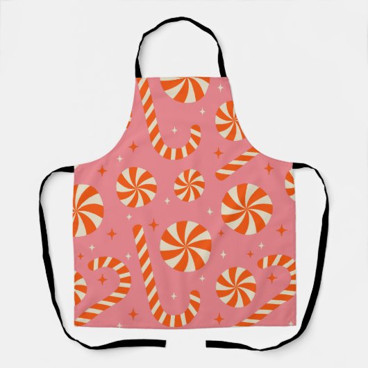 Kerstpatroon Candy Cane Schort (Voorkant)