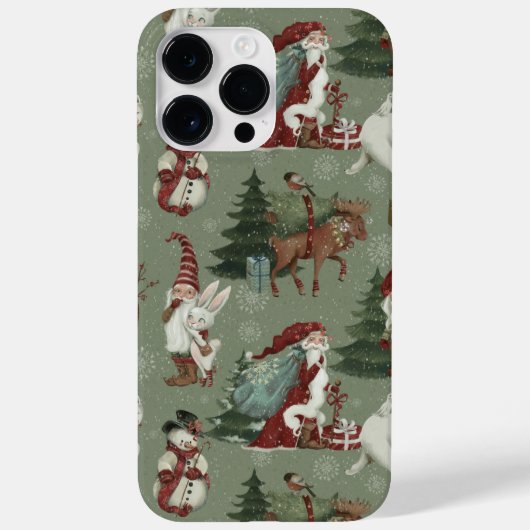 kerstpatroon Case-Mate iPhone case (Achterkant)