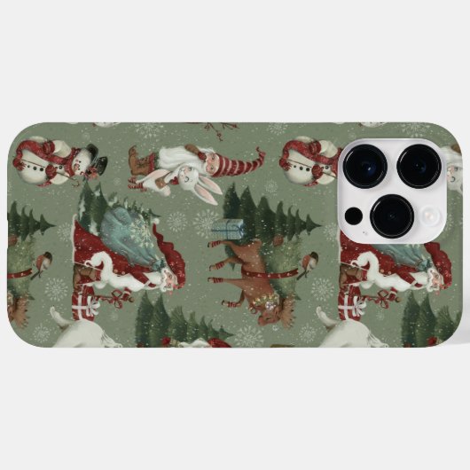 kerstpatroon Case-Mate iPhone case (Achterkant (horizontaal))