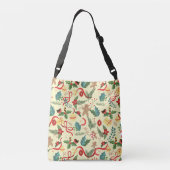 kerstpatroon crossbody tas (Achterkant)