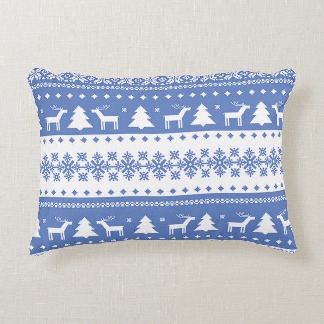 kerstpatroon decoratief kussen (Voorkant)