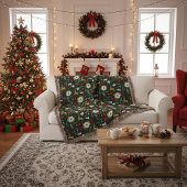 Kerstpatroon deken
