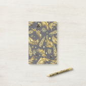 Kerstpatroon, dennen sneeuw 2 post-it® notes (Op bureau)