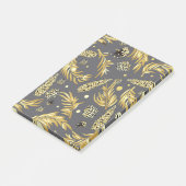 Kerstpatroon, dennen sneeuw 2 post-it® notes (Schuin)