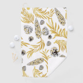Kerstpatroon, dennen sneeuw 5 golfhanddoek (Insitu)