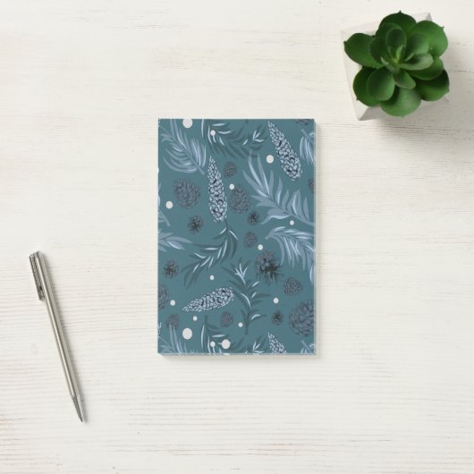 Kerstpatroon, Dennensneeuw 12 Post-it® Notes (Kantoor)
