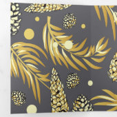 Kerstpatroon, Dennensneeuw 2 Drieluik Wenskaart (Binnenzijde eerst)