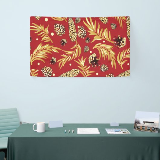 Kerstpatroon, Dennensneeuw 3 Spandoek (Beurs)