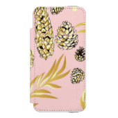 Kerstpatroon, Dennensneeuw 4 Incipio iPhone Portemonnee Hoesje (Voorkant Agenda)