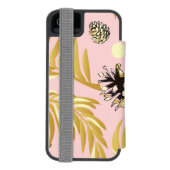 Kerstpatroon, Dennensneeuw 4 Incipio iPhone Portemonnee Hoesje (Agenda Achterkant)