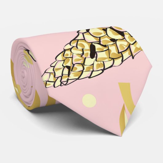 Kerstpatroon, Dennensneeuw 4 Stropdas (Opgerold)