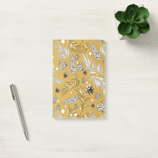 Kerstpatroon, Dennensneeuw 6 Post-it® Notes (Kantoor)
