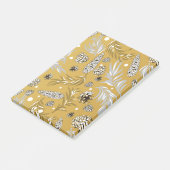 Kerstpatroon, Dennensneeuw 6 Post-it® Notes (Schuin)