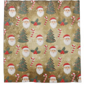  kerstpatroon douchegordijn (Voorkant)