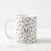 kerstpatroon en monogram koffiemok (Links)