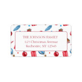 kerstpatroon etiket (Voorkant)