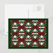 kerstpatroon feestdagenkaart (Voorkant / Achterkant)