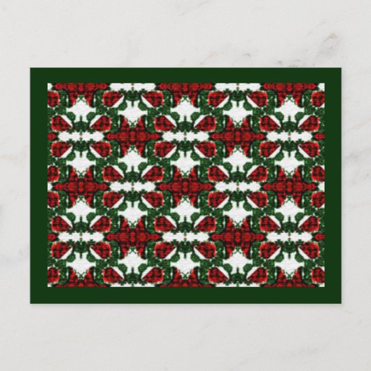 kerstpatroon feestdagenkaart (Voorkant)