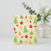  kerstpatroon feestdagenkaart (Staand voorkant)