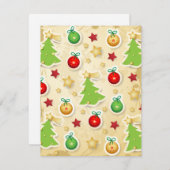  kerstpatroon feestdagenkaart (Voorkant / Achterkant)