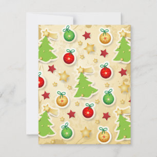 kerstpatroon feestdagenkaart