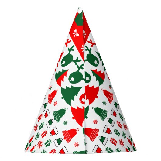 kerstpatroon feesthoedjes (Achterkant)