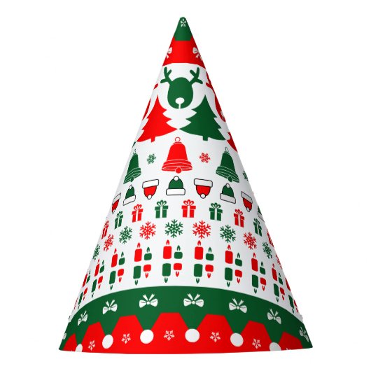 kerstpatroon feesthoedjes (Voorkant)