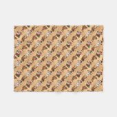 kerstpatroon fleece deken (Voorkant (Horizontaal))