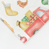  kerstpatroon fleece deken (Hoek)