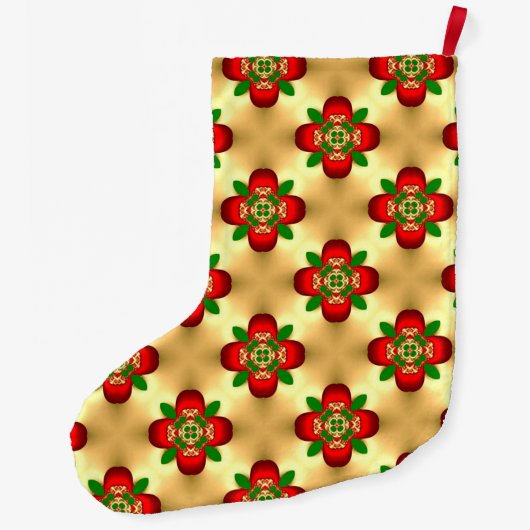 kerstpatroon grote kerstsok (Achterkant)