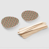 kerstpatroon handwaaier (Niet-gemonteerd)
