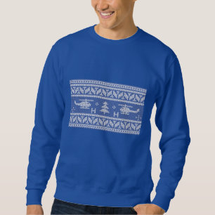 Kerstpatroon helikopter trui