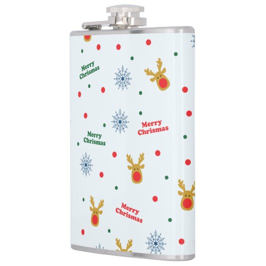 kerstpatroon heupfles (Links)