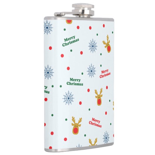 kerstpatroon heupfles (Rechts)