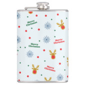 kerstpatroon heupfles (Voorkant)