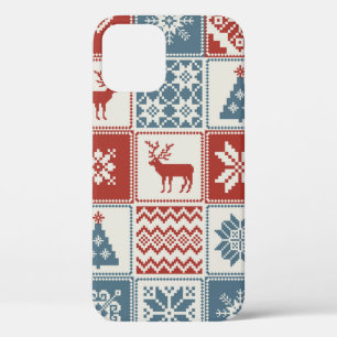 kerstpatroon in lappendeken. Traditioneel Case-Mate iPhone Case