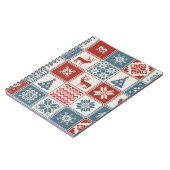 kerstpatroon in lappendeken. Traditioneel Notitieboek (Linkerzijde)