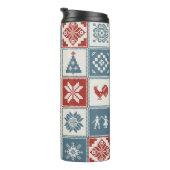 kerstpatroon in lappendeken. Traditioneel Thermosbeker (Geroteerd rechts)