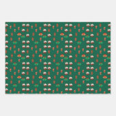 kerstpatroon inpakpapier vel (Voorkant 3)