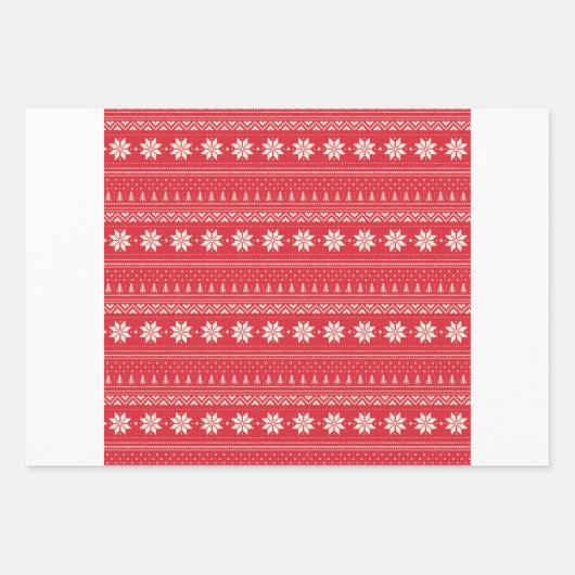 kerstpatroon inpakpapier vel (Voorkant 3)