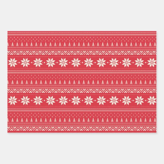 kerstpatroon inpakpapier vel (Voorkant 2)