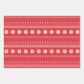 kerstpatroon inpakpapier vel (Voorkant)