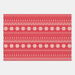 kerstpatroon inpakpapier vel