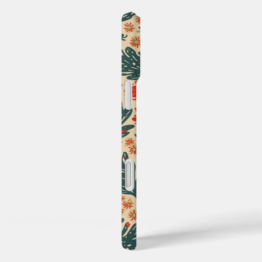 Kerstpatroon iPhone 16 hoesje (Achterkant / Rechts)