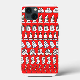 kerstpatroon iPhone 13 hoesje