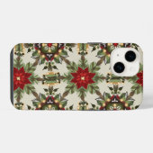 Kerstpatroon iPhone hoesje iPhone 14 Hoesje (Achterkant horizontaal)
