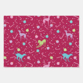 kerstpatroon Italiaans windhond silhouet Inpakpapier Vel (Voorkant 3)