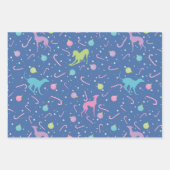 kerstpatroon Italiaans windhond silhouet Inpakpapier Vel (Voorkant)