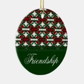 kerstpatroon keramisch ornament (Rechts)