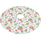  kerstpatroon kerstboom rok (Gekanteld)